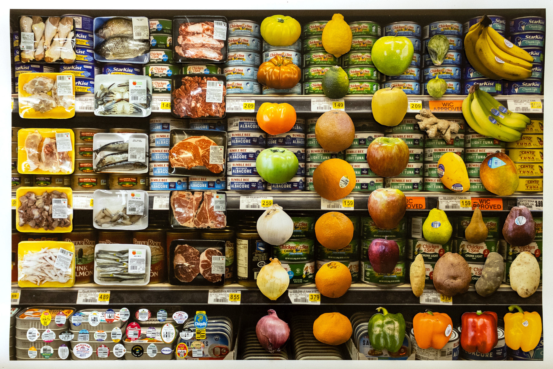 Index of a Grocery Store, student artwork, winner of last year's Student Juried Exhibition.